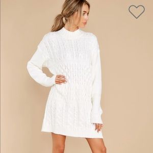 NWT Red Dress Boutique Ivory White Sweater Dress